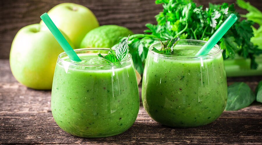 Смузи из апельсина и яблока